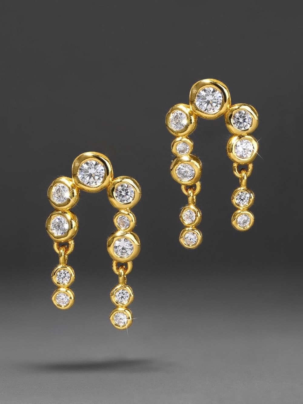 Alexis Bittar Asterales Gold Arched Post Earrings